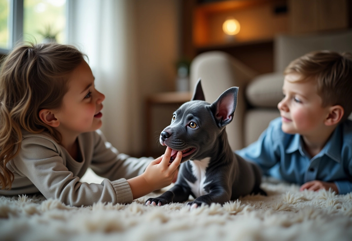 staffie bleu chiot